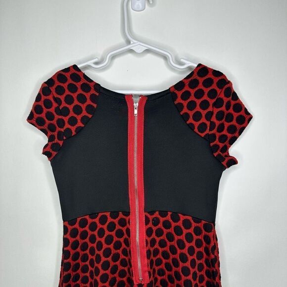 Bonnie Jean Dress A Line Polka Dot Printed Dress 6 #U1061 - Picture 8 of 10